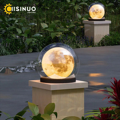 Moonrise Pillar LED Garden Light – Outdoor Waterproof Round Landscape Fixture