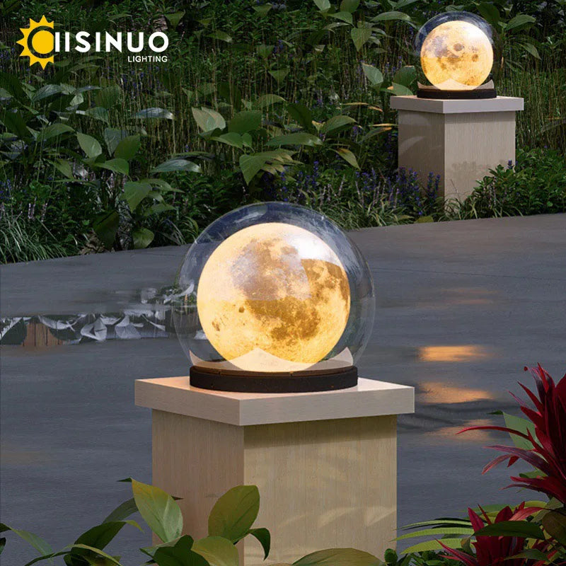 Moonrise Pillar LED Garden Light – Outdoor Waterproof Round Landscape Fixture