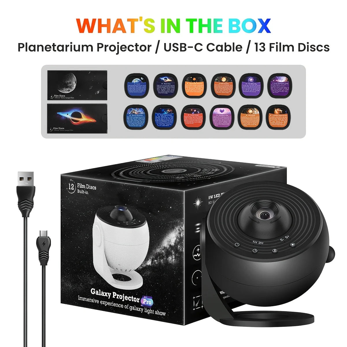 Star Projector Night Light Dimmable Remote Control lifestyle product view