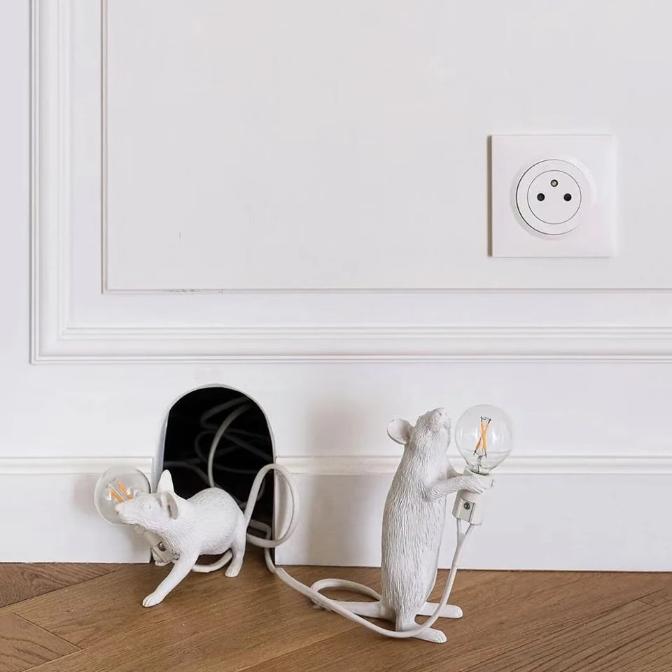 Black/Gold/White Mouse Ambient Lamp
