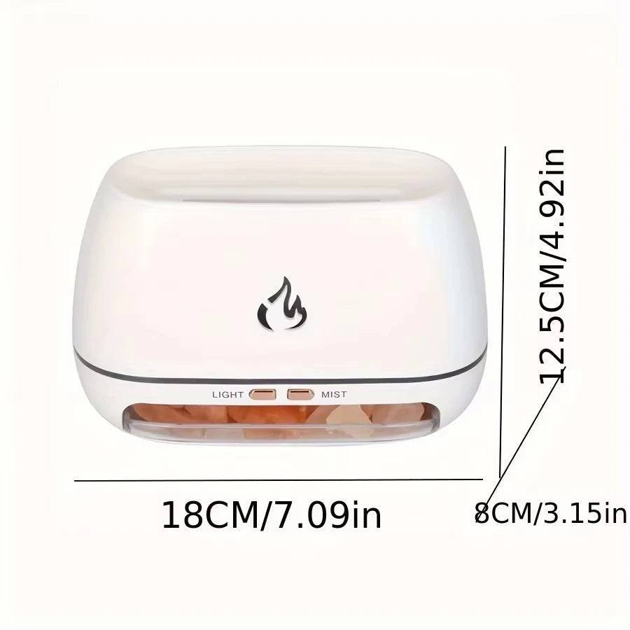Stone Wood Humidifier Night Light decorative lighting detail