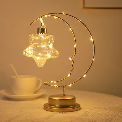 Star Moon Bedside Table Lamp Battery design detail view