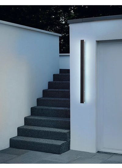 Sleek Waterproof White LED Wall Light