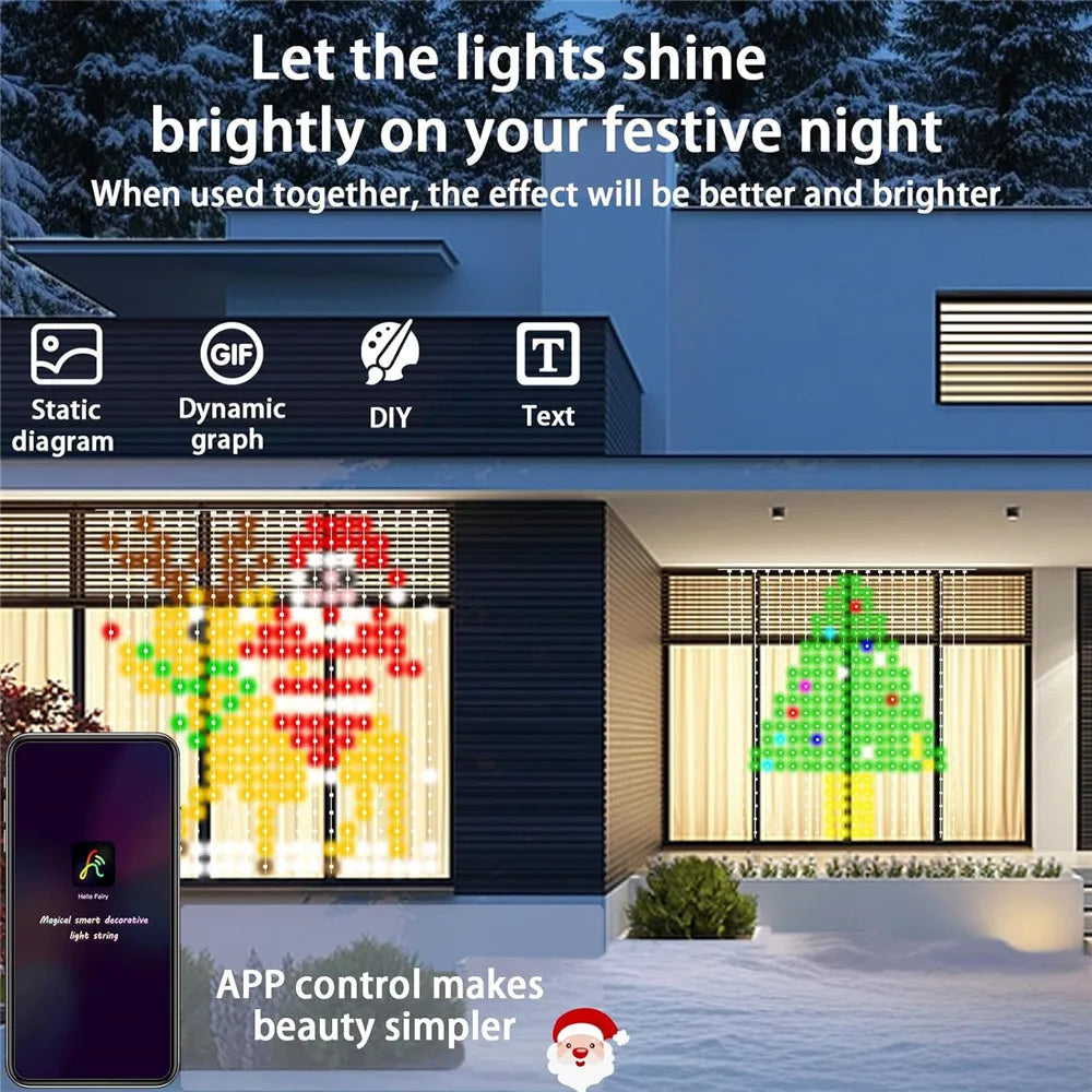800 Curtain Lights Ambient Light Color-Changing Remote Control close-up product view, in Smart Curtain Light