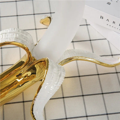 Nordic Modern Banana Led Night Lights Living Room Decoration GlassTable Lamps Bedroom Bedside Desk Lamp Home Decor Light Fixture