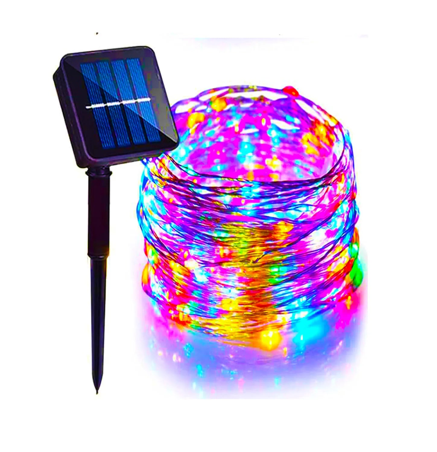 Solar Copper Wire Fairy String Lights – Outdoor Waterproof Garden Garland