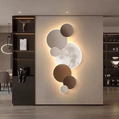 Crystal Cube Moon moon wall light for wall accent lighting