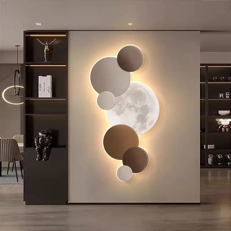 Crystal Cube Moon moon wall light for wall accent lighting