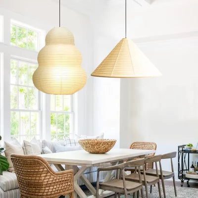 Noguchi Pendant Janpanese Ceiling Light close-up product view