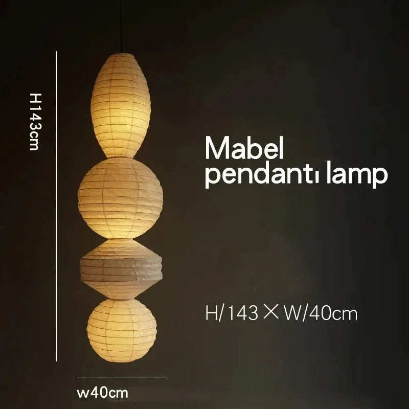 Noguchi Pendant Janpanese Ceiling Light decorative lighting detail