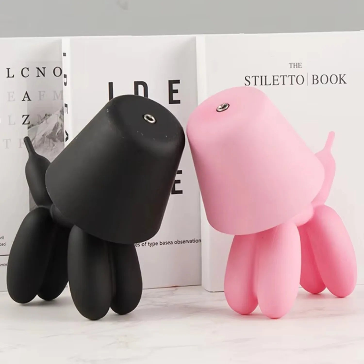 Quality Puppy Tri Bedside Table Lamp Rechargeable USB design detail view