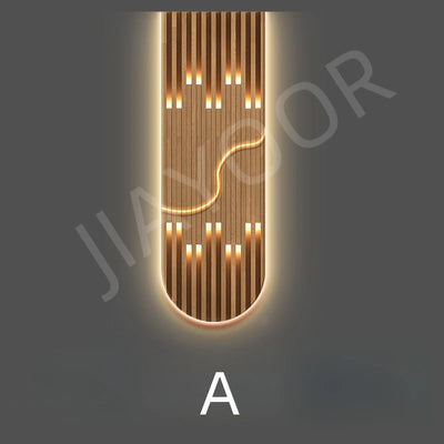 Abstract Mural Luxury Wall Light Dimmable for soft bedroom ambience