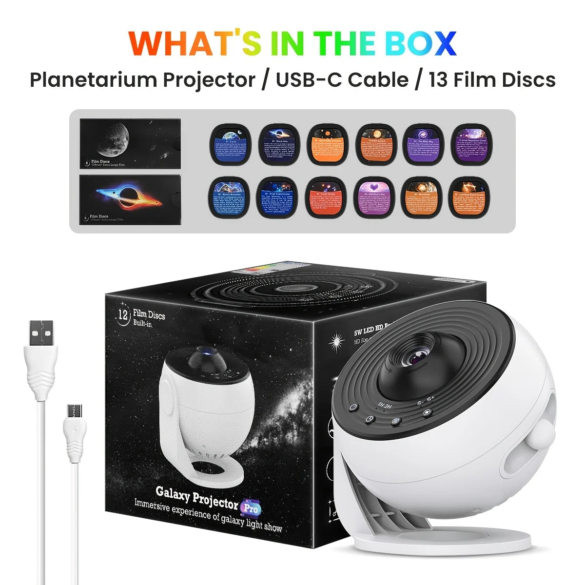 Star Projector Night Light Dimmable Remote Control decorative lighting detail