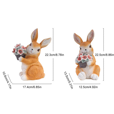Garden Glow Solar Rabbit
