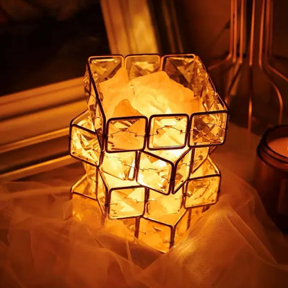 Crystal Cube Himalayan Salt Night Light