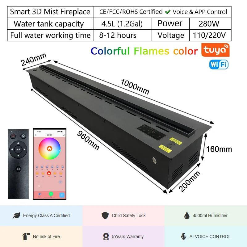 Wood LED Candle Light Color-Changing close-up product view