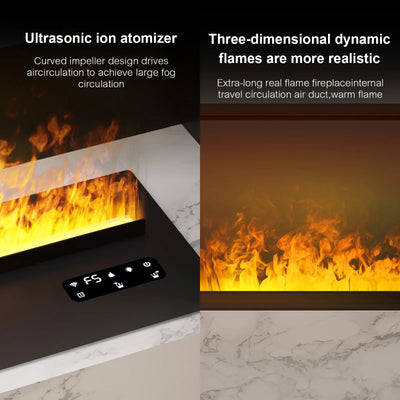 Smart 3D Water Vapor Flame Bar