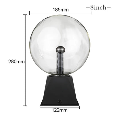 Magic Crystal Plasma Ball Lamp – LED Novelty Night Light in 3–8 Inch Sizes