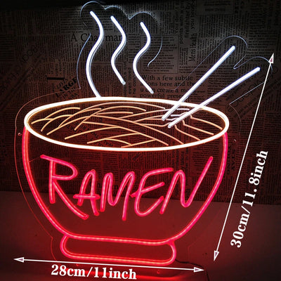 Fries Pizza Neon Wall Light USB variant product view