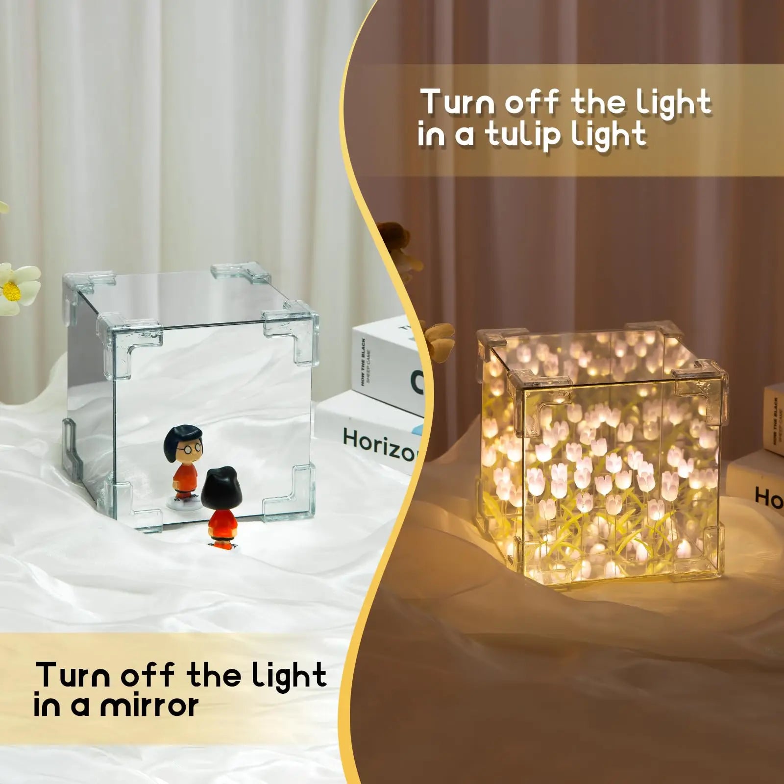 DIY Tulip Decorative Bedside Table Lamp close-up product view
