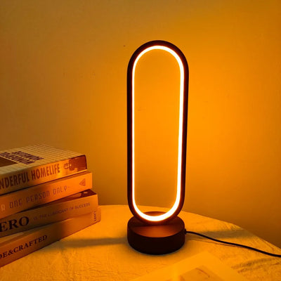 Three Colour Dimming Desk Lamp Dimmable USB for soft bedroom ambience, in black