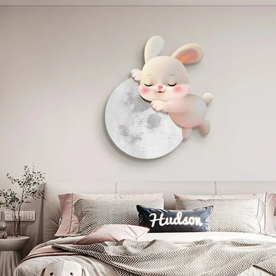 Rabbit Wall Light shown as soft ambient home lighting
