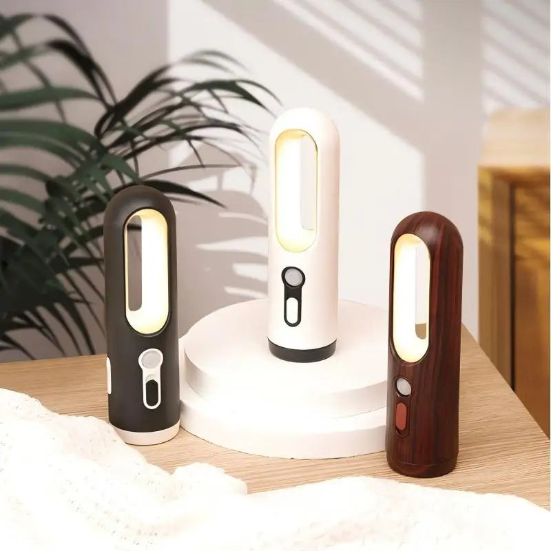 Motion Sensor Multiple Bedside Table Lamp Rechargeable for soft bedroom ambience, in grainy, white, or black