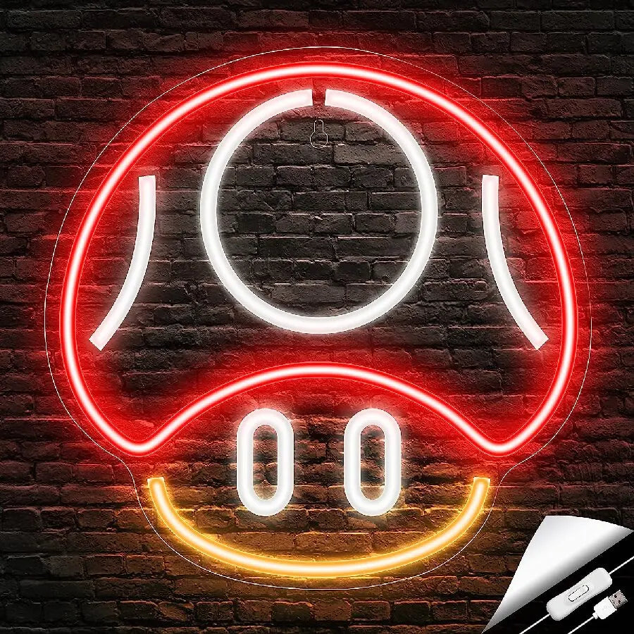 Ghost Face Neon Neon Wall Light USB lifestyle product view