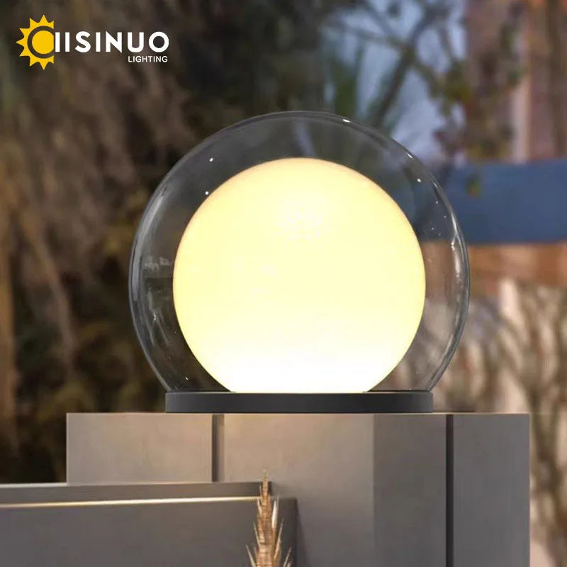 Moonrise Pillar LED Garden Light – Outdoor Waterproof Round Landscape Fixture