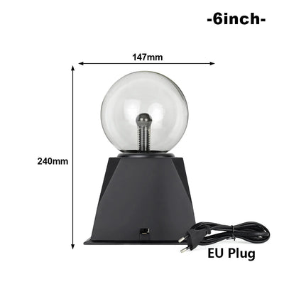 Magic Crystal Plasma Ball Lamp – LED Novelty Night Light in 3–8 Inch Sizes