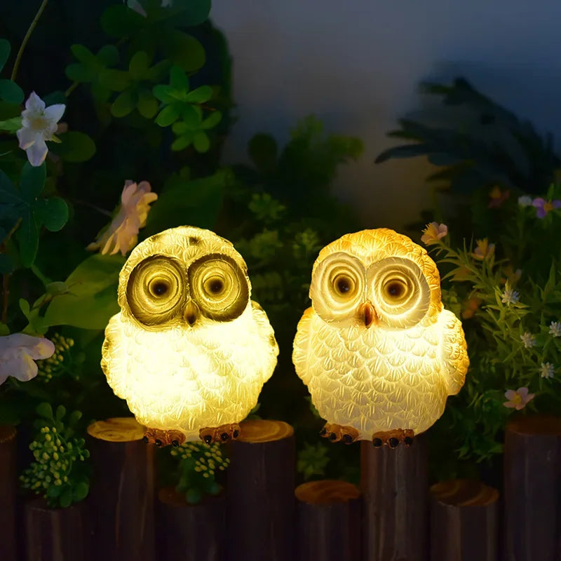 Solar Owl Garden Stake Night Light – Outdoor Waterproof Decorative LED