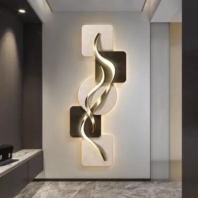 Nordic Painting Entrance Wall Light Remote Control for wall accent lighting
