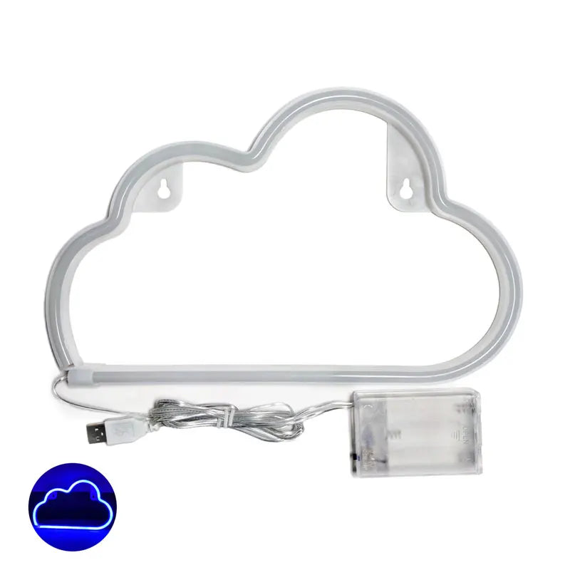 Cloud Neon Wall Light USB variant product view