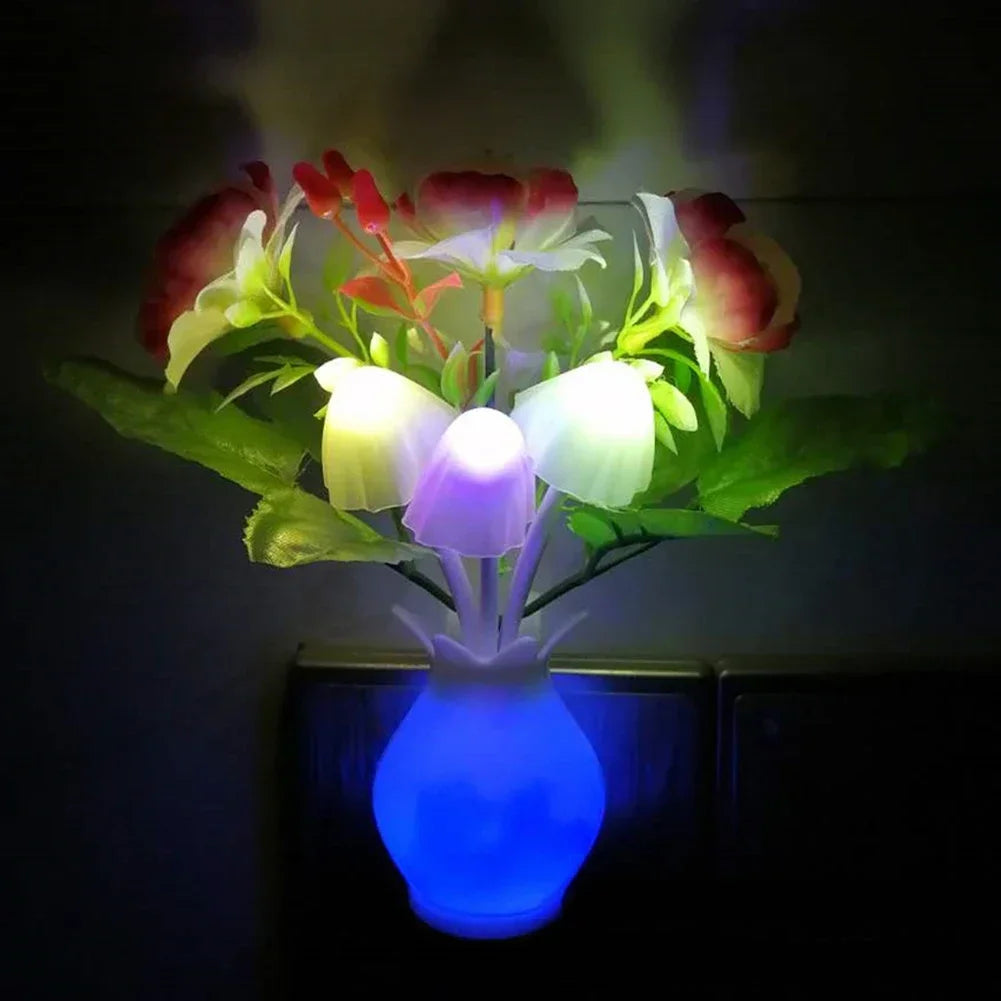 Mushroom Flower Bouquet Plug-In Nightlight