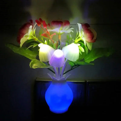 Mushroom Flower Bouquet Plug-In Nightlight