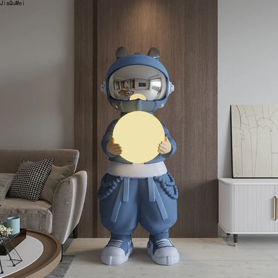 Spaceman Astronaut Figurines – Modern Home Décor Sculpture Set for Living Room & Shelf