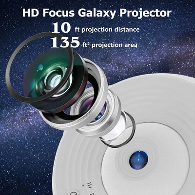 Galaxy Star Projector Night Light – 12-in-1 Planetarium Projector