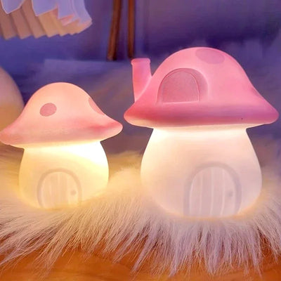 Mushroom Cottage Battery Night Light