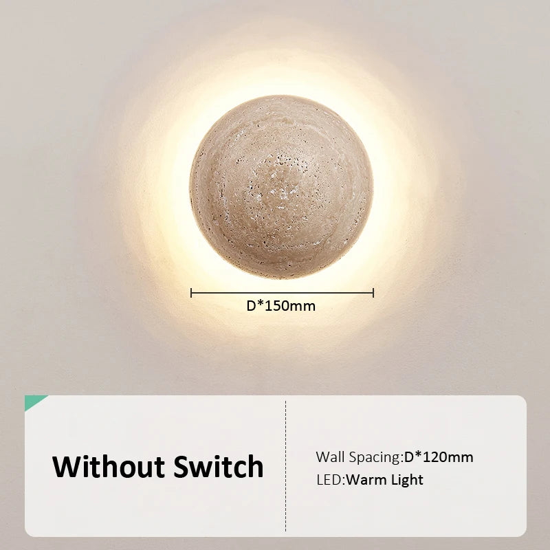 Novelty Animal Dimmable stone wall light for soft bedroom ambience