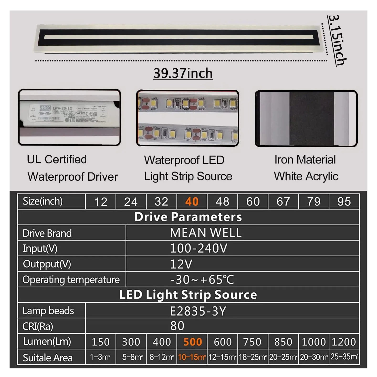 Strip IP67 Waterproof Humidifier Night Light Dimmable Color-Changing for outdoor garden lighting