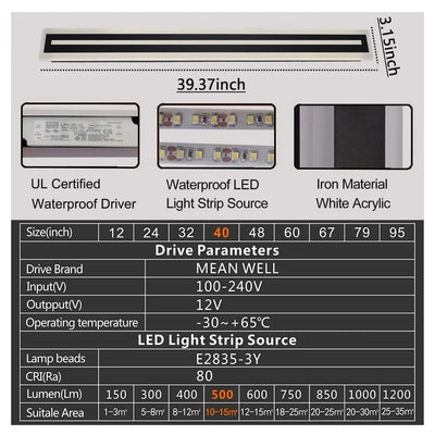 Strip IP67 Waterproof Humidifier Night Light Dimmable Color-Changing for outdoor garden lighting
