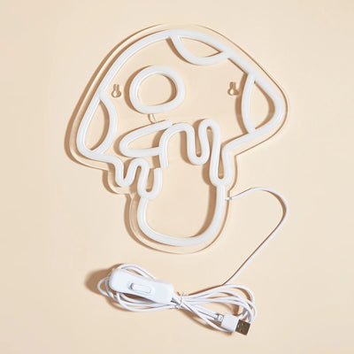 Melting Mushroom Pink LED Neon Wall Light – Dripping Psychedelic Glow