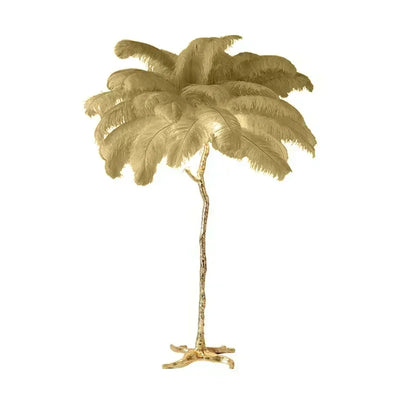 Novelty Animal Dimmable feather floor lamp for warm floor lighting