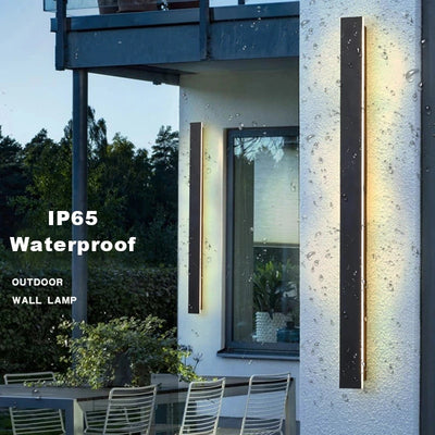 Sleek Waterproof White LED Wall Light