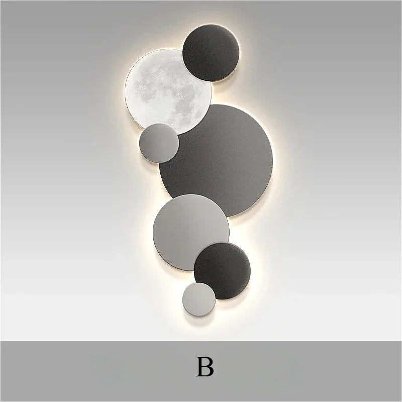 Crystal Cube Moon moon wall light for wall accent lighting