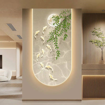 Landscape Fish Entrance Wall Light Dimmable for outdoor garden lighting