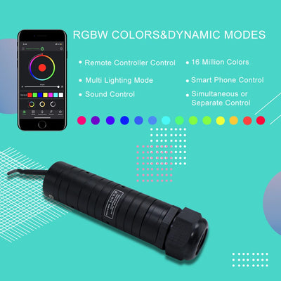 DC12V Starry Sky Fiber Optic Car Ceiling Kit – RGBW App-Controlled Star Roof Light