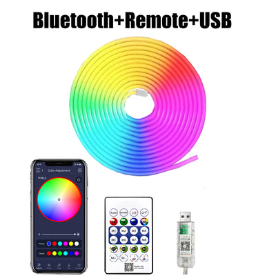 5V Neon Strip Neon Wall Light USB Color-Changing lifestyle product view