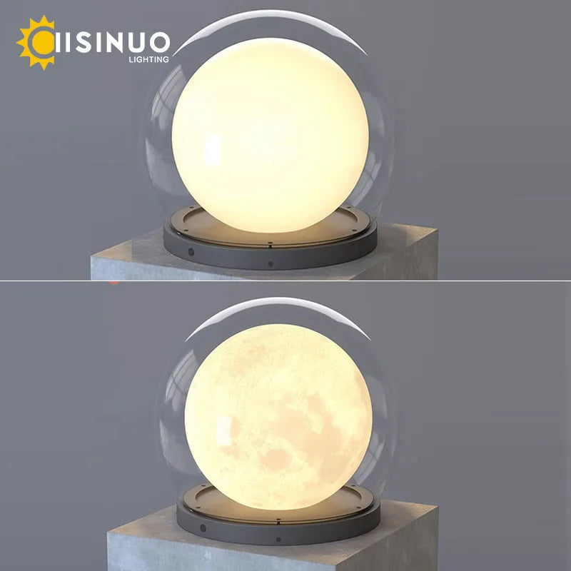 Moonrise Pillar LED Garden Light – Outdoor Waterproof Round Landscape Fixture