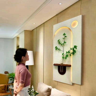 Vase 3D Floral Wall Light Dimmable design detail view